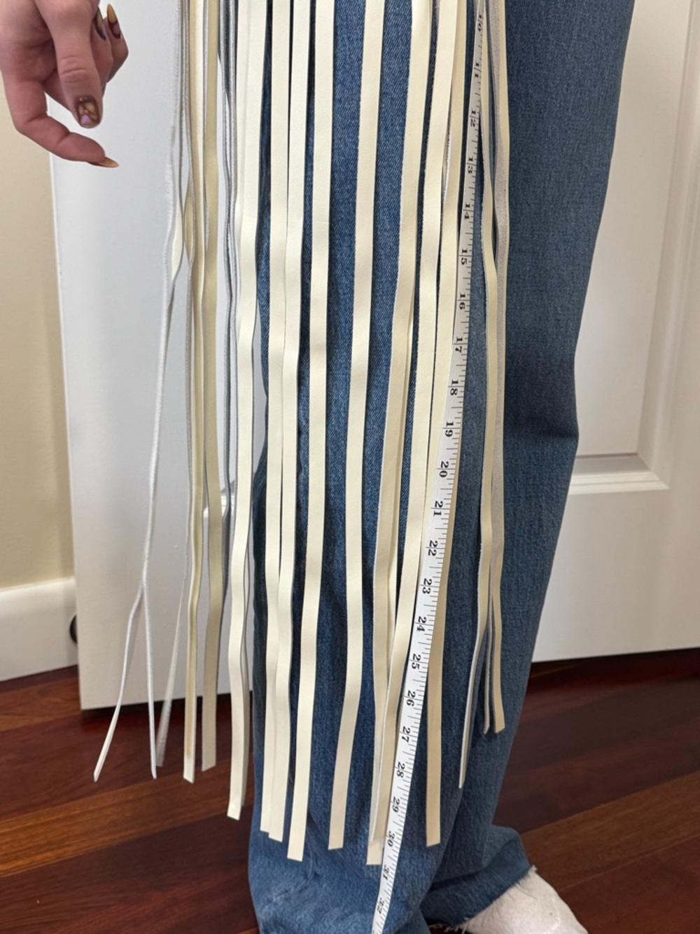 Andrea Iyamah DUN Ivory Round Detachable Fringe Belt Bag - Picture 6 of 16